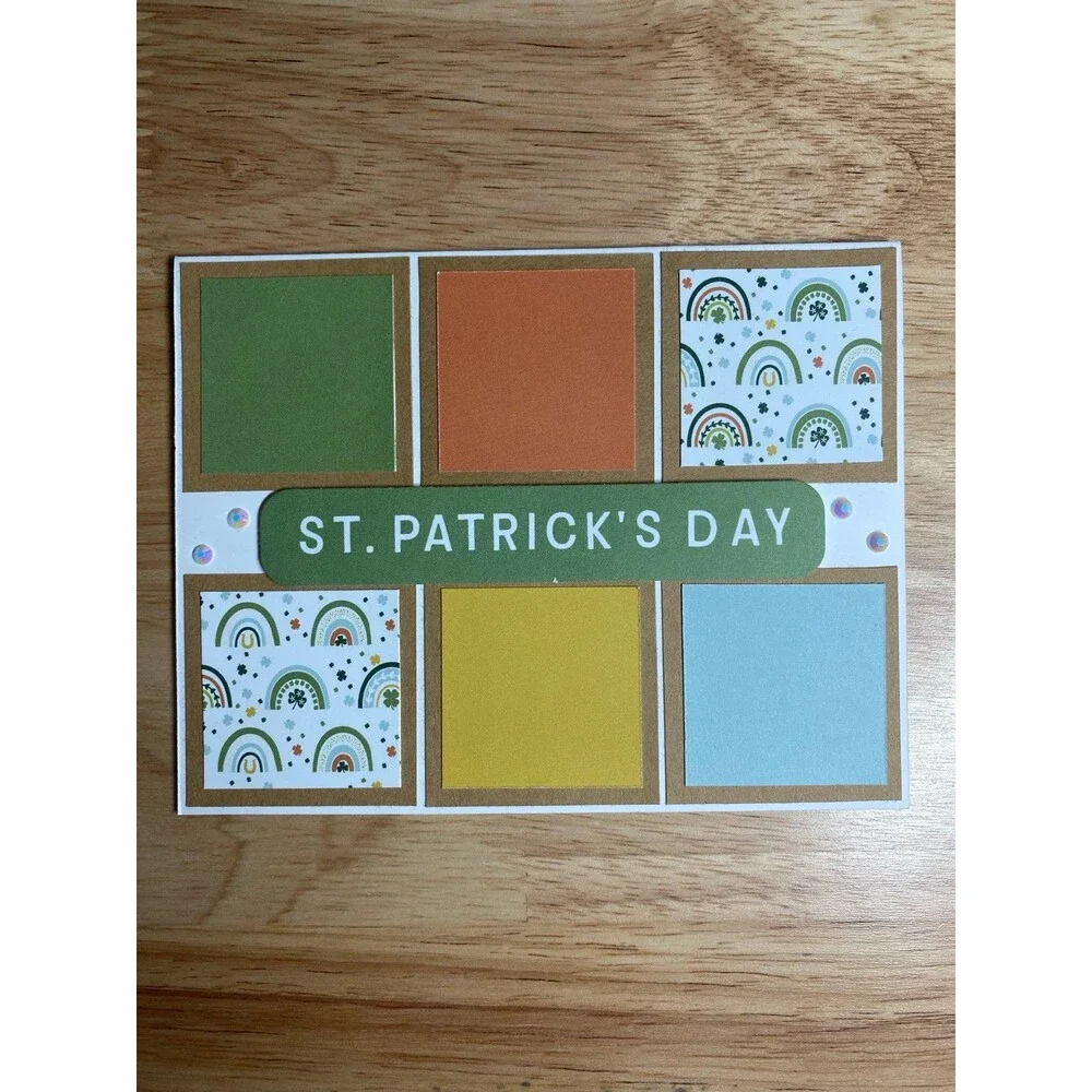 Handmade St. Patrick’s Day Blank Greeting Card A2 & Envelope